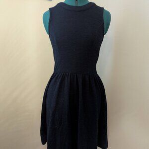 Twik Navy blue Sleeveless Dress with Keyhole Back